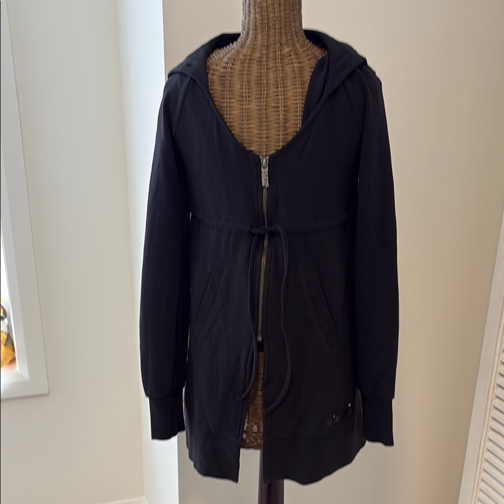 Miss Sixty 3/4 length Hoodie with a Half-Zip and drawstring waist